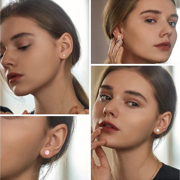 ❤️❤️ NEW 63 Pairs Assorted Multiple Stud Earrings for Women Simple Cute Flow❤️❤️ main image 9